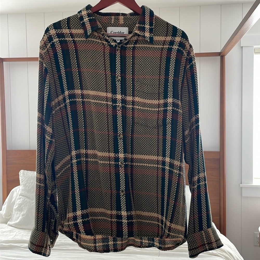 Corridor Acid Plaid Men’s Medium Shirt